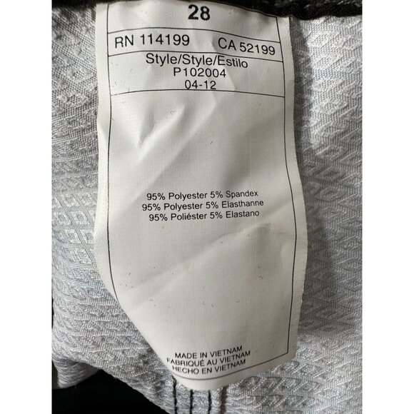 Quiksilver Amphibian Plaid Mens Shorts Size 28 - Blue & Gray Polyester/Spandex - Picture 4 of 16